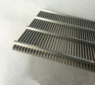 China Johnson Wedge Wire Screen Profile V Wire Continuous Slot Panel Wastewater Applied for sale