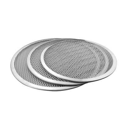China Seamless Rim Aluminium Pizza Pan , Round Pizza Trays Cookware Bakeware 1mm Thickness for sale