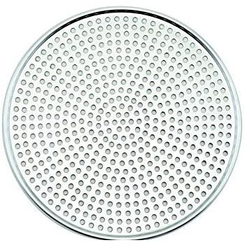 China 12 Inch Pizza Mesh Screen Perforated Aluminum Material Round Hole Anodic Oxide Finished for sale