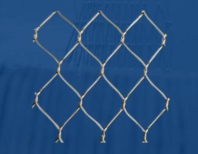 China Zoo Flexible Cable Mesh Rhombus Bird Aviary Wire Rope Netting Easy Installation for sale
