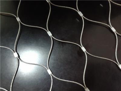 China Stainless Steel Ferrule Flexible Cable Mesh Customized Panel Shape Non Flammable for sale
