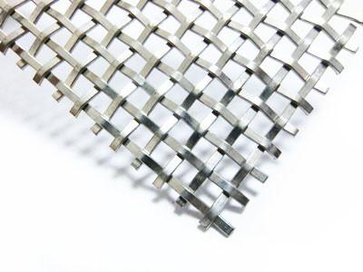 China Durable Stainless Steel Woven Wire Cloth , Architectural Mesh Fabric Square Opening  for sale