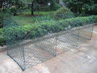 China Pvc Coated Hexagonal 4mm Gabion Baskets Wire Mesh Box Walls for sale