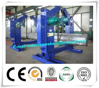 China Chain Type Turning H Beam Welding Machine Half Automatic 4 Tons Chain Tilter for sale