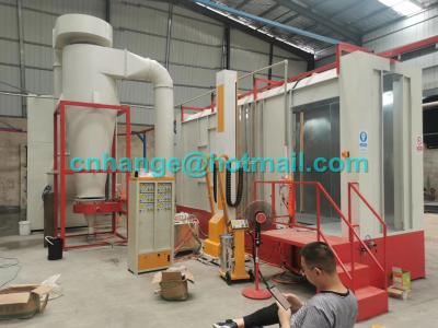 China Cadena de producción automática de la capa del polvo de Monocyclone para las piezas de acero en venta