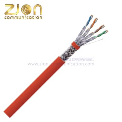 China Custom SFTP Twist Pairs Cat 8 Cat 7A CAT 7 Ethernet Cable Aluminum Foil for sale