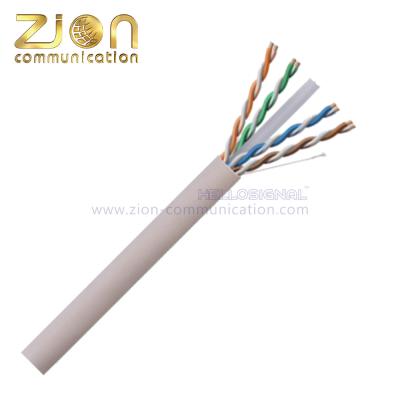 China 305m Roll PE  PVC CM UL/ETL LSZH PVC  Cat6 Lan Cable 4 Pairs 23awg for sale
