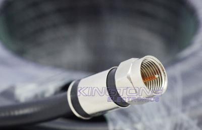 China Digital Camera Transmit RG6 CATV Coaxial Cable in 20M with Compression Connector for sale