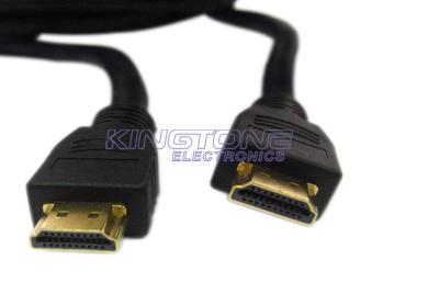 China 30AWG trenzó el cable de cobre estañado de la velocidad HDMI con el tipo un tipo conector de C en venta