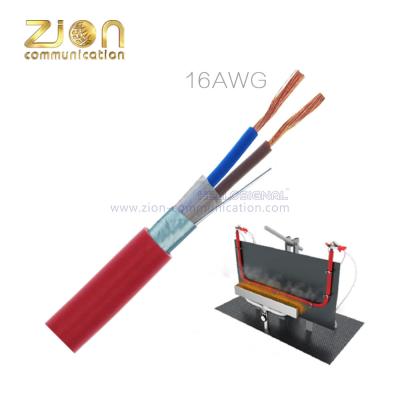 中国 EN50200 PH30 2x16AWG Fire Resistant Cable Fire Resistant Silicone Rubber 販売のため