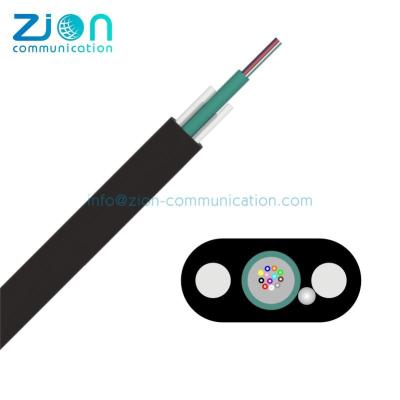 China FTTH GYFXBY 1 2 4 6 8 Cores Indoor Outdoor Fiber Optic Cable With FRP Non Metallic en venta