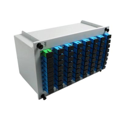 China Monomode- PLC-Faser-Optikteiler des PLC-Faser-Teiler-1×64 LGX mit Verbindung Sc FC (7233219) zu verkaufen
