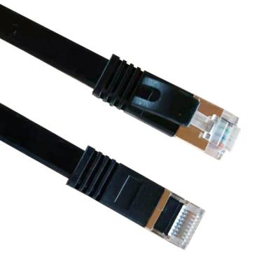China Stranded bare copper FLAT CAT6 FTP RJ45 Patch Cord with LSZH/PVC for sale