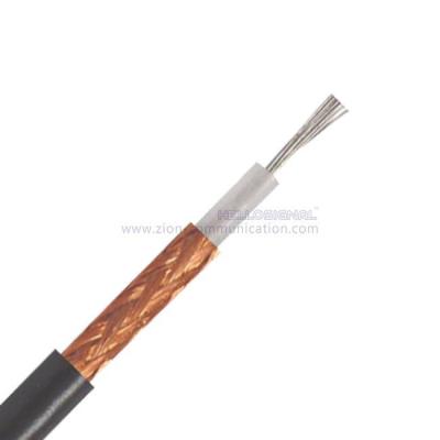 China RG8X TC Conductor, Solid PE, 95% Coverage TCCA with PVC coaxial cable en venta