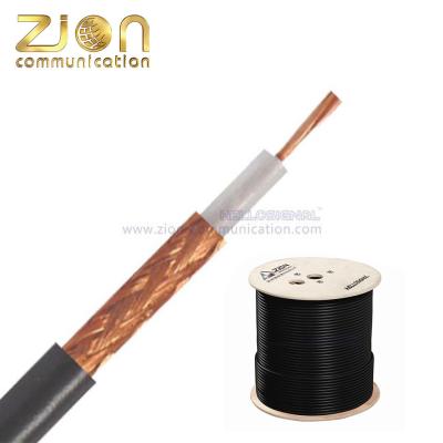 中国 RG8X 50ohm coaxial cable Copper Inner Conductor, Solid PE, Nom. 3.50mm Copper with PVC 50ohm coaxial cable 販売のため