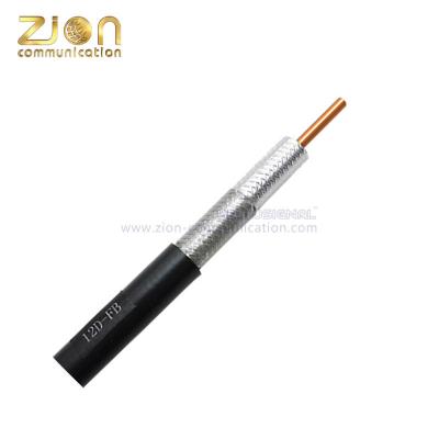 China 12D-FB Cable Inner Conductor BC with Outer Conductor Tinned Copper Braid 50Ohm Coaxial Cable for sale