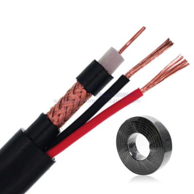 China 20AWG Bare Copper Communication CCTV Cable RG59/U 2C power coaxial cable for sale