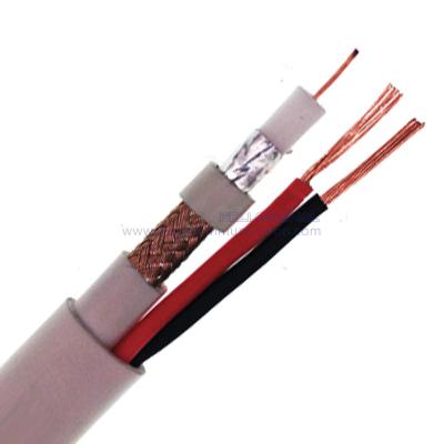 China Top Quality RG6/U 2C 18AWG CMP Common Coaxial Cable 300m rg6+2C Power Cable with Competitive Price for sale