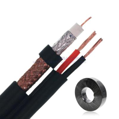 China 3C-2V+2x0.50, Figure 8 Communication RG6 +2C coaxial cable with power siamese cable for CCTV/CATV à venda