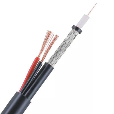 China HD70+2×0.75 75ohm Siamese Messenger Cable With Power Cable CCTV HD70 Coaxial Cable for sale