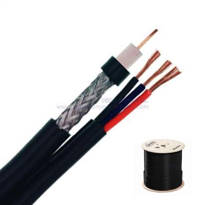 China 67%+3X26 AWG Power PVC Jacket CCS RG59+3c Coaxial Cable With Power for sale