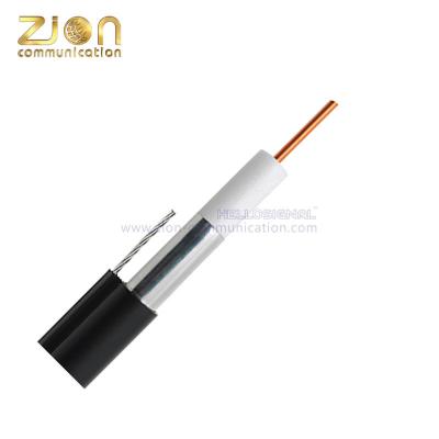 China Trunk Cable QR 715M 6AWG Conductor, Dielectric Foamed PE, PE Black CATV Coaxial Cable for sale