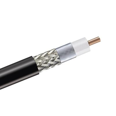 China 75Ohm Shielded Coaxial Cables RG11 Shielding Aluminum braid wire 60% coverage PVC CM In Longer CATV Run Lengths for sale