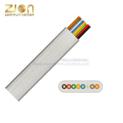 China OEM Factory 28 AWG Stranded OFC 8 Core Telephone Cable Flat Telephone Wire à venda