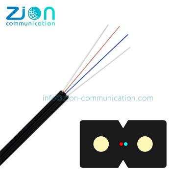 China FTTH Drop Cable, FRP/Steel wire strength member Flat-type drop cable for sale