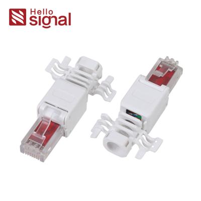 China Plastic RJ45 UTP CAT6 Toolless Plug With Fixed Ring ZC-688X-C6 for sale