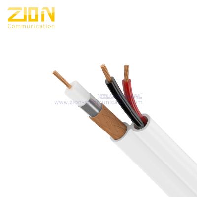 China 75 Ohm ETL CM RG59/U CCTV Coaxial Cable 20 AWG BC + 18 AWG CCA Power Siamese Cable for sale