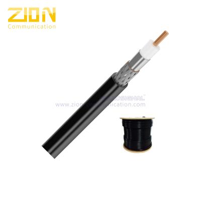 China 60% AL Braiding RG11 Coaxial Cable Quad Shield 75 Ohm Impedence for Antennas for sale