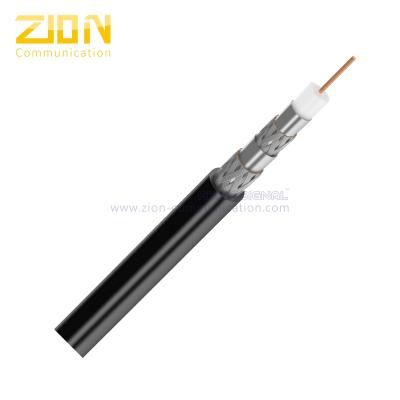 China FEP Insulation Plenum RG6 Coaxial Cable Quad Shield CMP PVC Swept to 3GHZ for sale