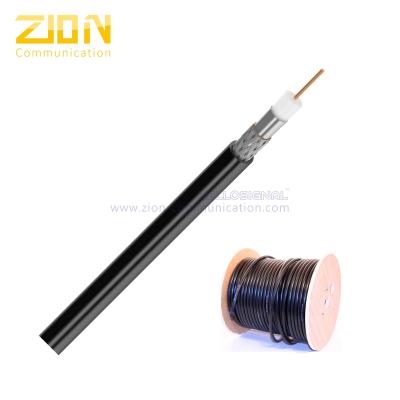 China None Plenum CM Rated RG6 Quad Shield 75 Ohm Coaxial Cable for CATV System for sale