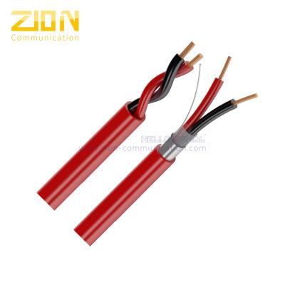 China Plenum-Rated Fire Alarm Cable 12AWG 2C Solid Copper for Fire Protective Circuits for sale