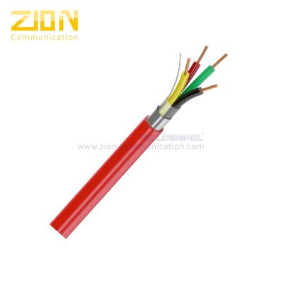 China 16AWG 4 Cores Solid Shielded FPLP  Fire Alarm Cable Plenum-Rated PVC Jacket for sale