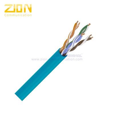 China UTP CAT5E Bulk Network Cable 24AWG Copper 350MHz CM Rated PVC for Multimedia for sale