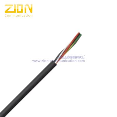 China Multi Purpose Extra Fine Stranded Bare Copper Power Cable Black Polyurethane Jacket for sale