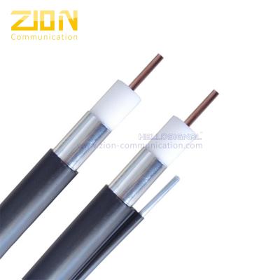 China Black Signal Coaxial Cable / Fiber Trunk Cable Aluminum Tube For Broadband Network , 1000 MHZ for sale