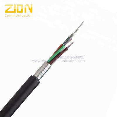 China Cable flojo trenzado GYTS de la fibra del tubo con la envoltura del PE para el uso al aire libre en venta