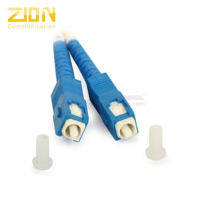 China Fiber Optic Patch Cord Simplex SC to SC 9 / 125 μm Singlemode Fiber Jumper for sale