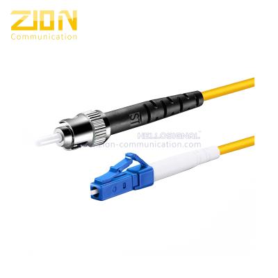 China ST a una cara al cordón de remiendo de la fibra óptica del LC unimodal para los accesorios de la fibra óptica en venta