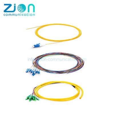 China PVC APC UPC Interface Fiber Optic Pigtail  Singlemode For Connectors for sale