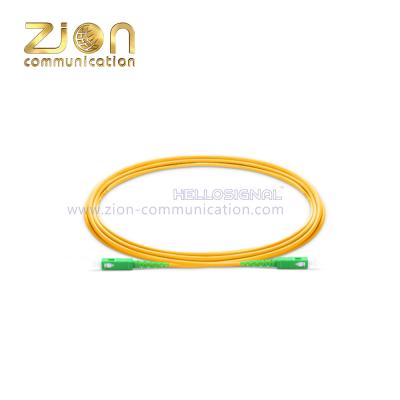 China Cabo de remendo da fibra ótica do revestimento de PVC G655 com conector do SC à venda