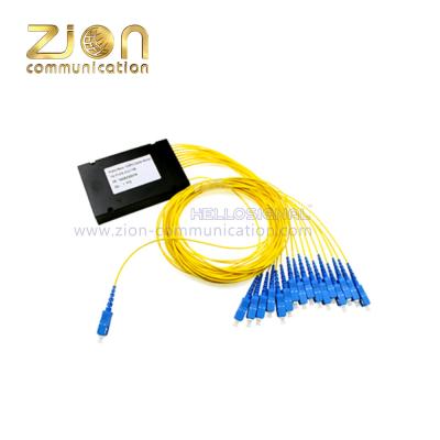 China divisor de la fibra del PLC 1x4/8/16 en la caja del ABS, SC/LC/FC/ST, UPC/APC, divisor óptico de la fibra en venta