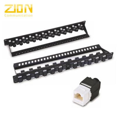 China UTP Cat6A Patch Panel 24 ports for Rack , Date Center Accessories , from China Manufacturer - Zion Communiation for sale