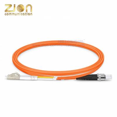 China LC APC To ST UPC Duplex OM1 Fiber Optic Patch Cord Multimode 6ft FOPC for sale