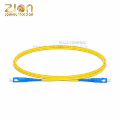 China SC UPC Simplex Patch Cord G.652.D Single Mode With PVC Jacket for sale