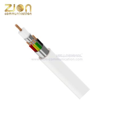 China PVC MENA CCTV Coaxial Cable Mini Coax + ( 2 X0.5 + 2 X 0.22 ) Stranded Copper for sale