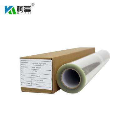 China 13'' X 100' Waterproof Inkjet Transparency Film For Silk Screen Printing Milky Clear A4 for sale